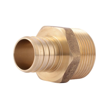 Sharkbite 1 in PEX Barb x 1 in Dia MPT Brass Adapter 4811659